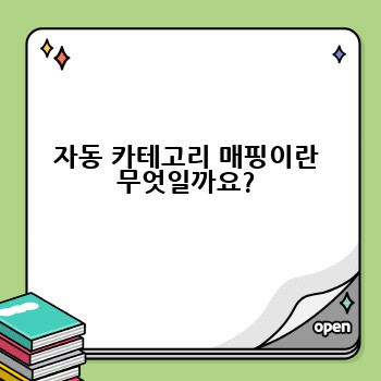 자동 카테고리 매핑이란 무엇일까요?