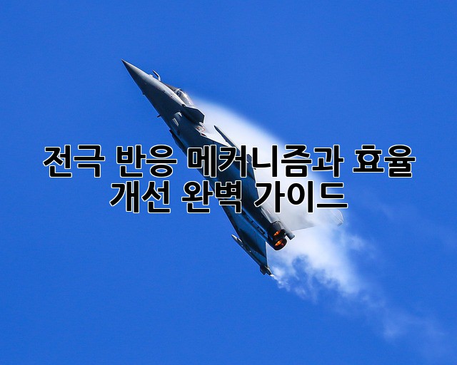 전극 반응: 메커니즘과 효율 개선 완벽 가이드