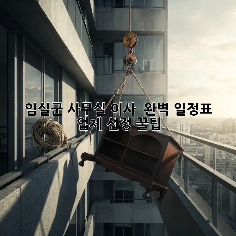 임실군 사무실 이사 🚚 완벽 일정표 & 업체 선정 꿀팁 🍯