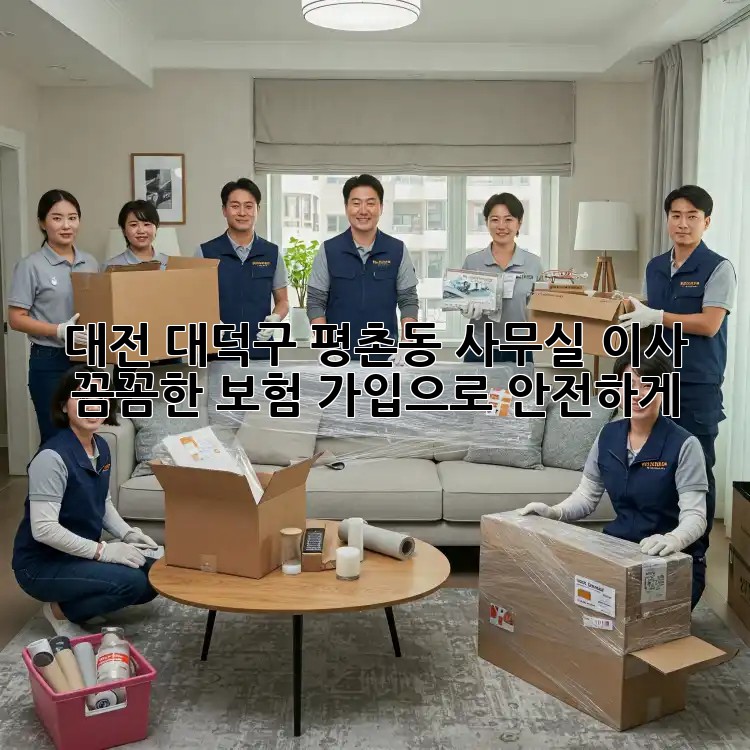 대전 대덕구 평촌동 사무실 이사? 꼼꼼한 보험 가입으로 안전하게!