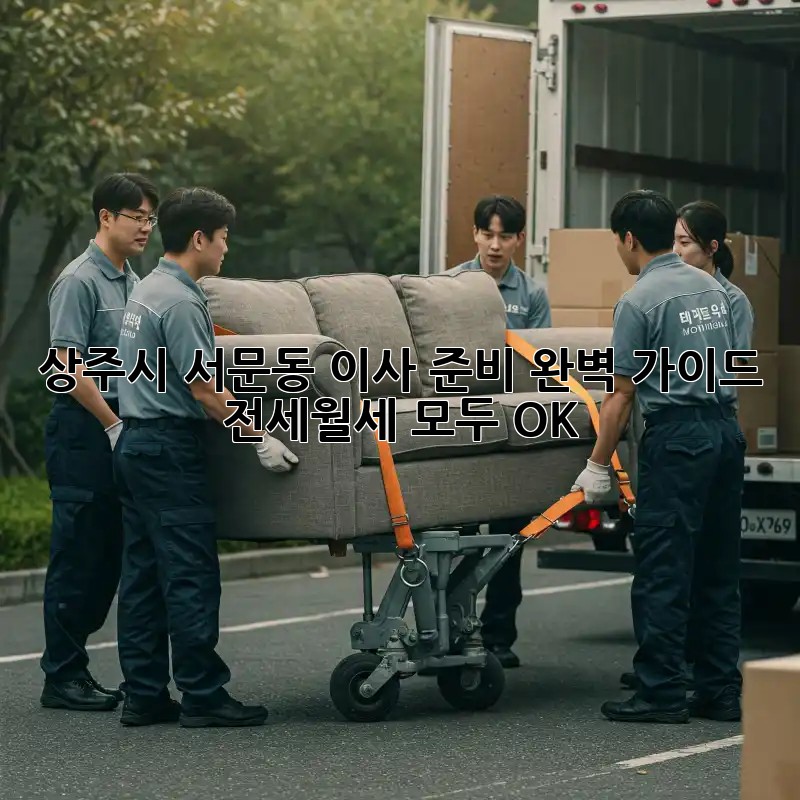상주시 서문동 이사 준비 완벽 가이드! 전세/월세 모두 OK!