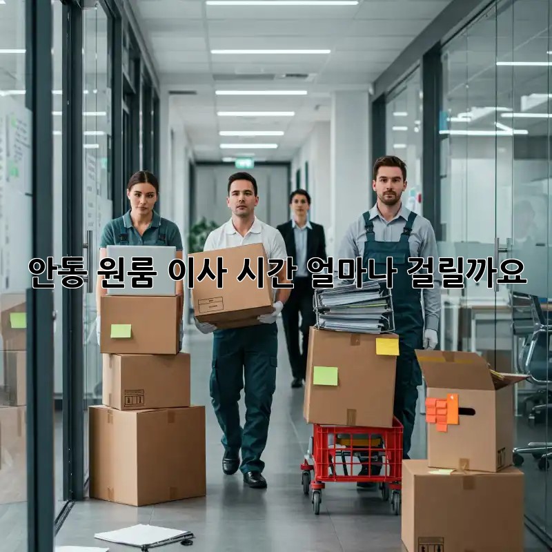 안동 원룸 이사, 시간 얼마나 걸릴까요?