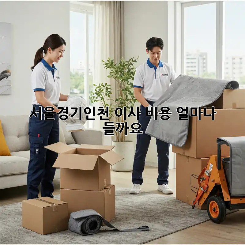 서울/경기/인천 이사 비용 얼마나 들까요?