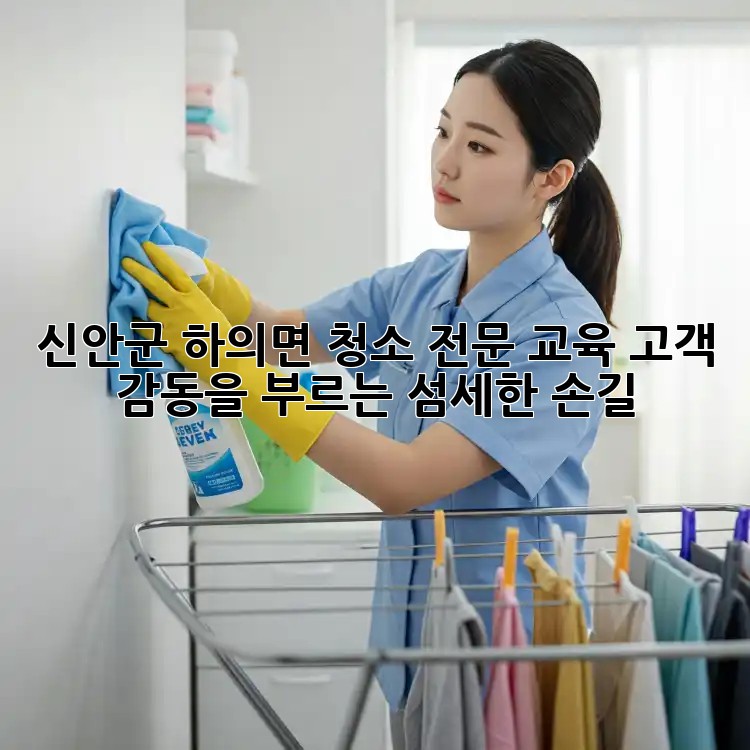 신안군 하의면 청소 전문 교육: 고객 감동을 부르는 섬세한 손길