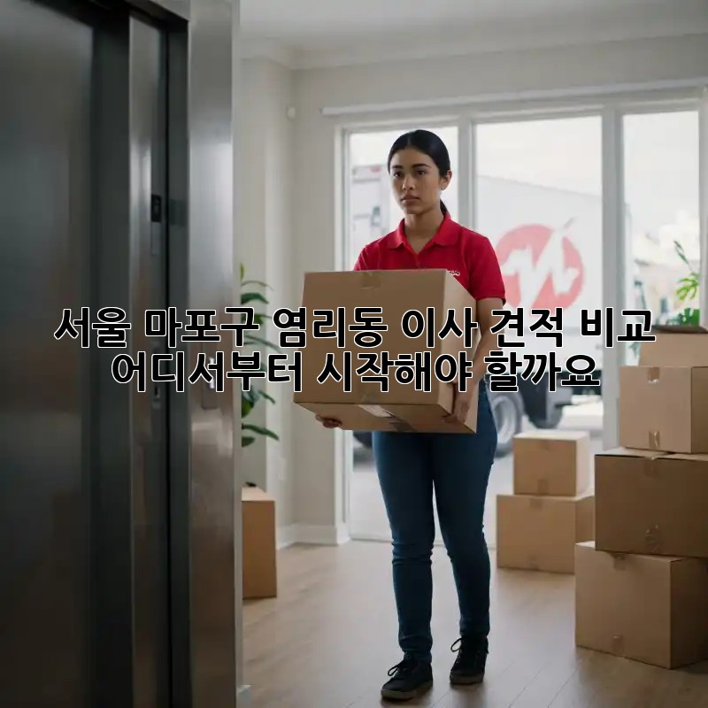 서울 마포구 염리동 이사 견적 비교, 어디서부터 시작해야 할까요?