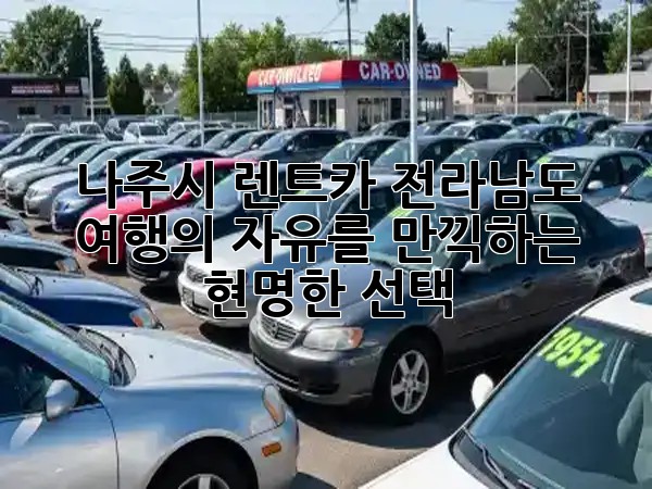 나주시 렌트카, 전라남도 여행의 자유를 만끽하는 현명한 선택 🚗💨