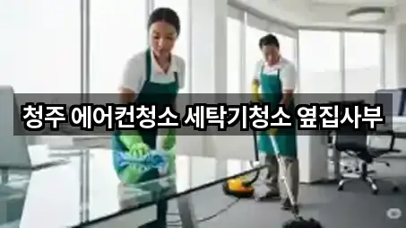청주 에어컨청소 세탁기청소 옆집사부