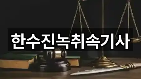 한수진녹취속기사