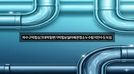 하수구막힘싱크대막힘변기막힘보일러배관청소누수탐지언수도녹임