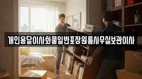 개인용달이사화물일반포장원룸사무실보관이사