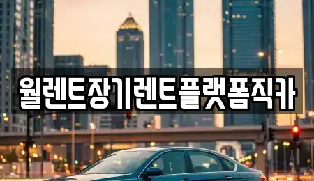 경기도 과천시 별양동 장기렌트카 전문 월렌트장기렌트플랫폼직카