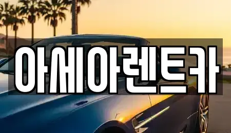 경상북도 상주시 복룡동 렌트카 전문 아세아렌트카