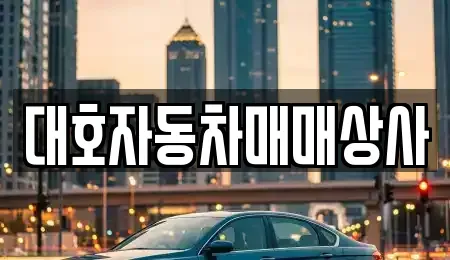 경상북도 상주시 복룡동 중고차매매 전문 대호자동차매매상사