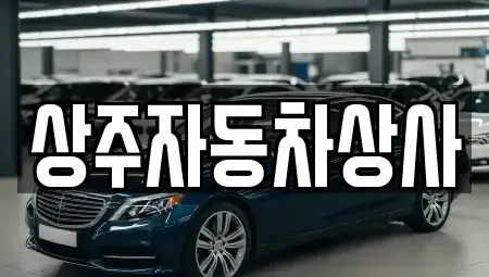 경상북도 상주시 복룡동 중고차매매 전문 상주자동차상사