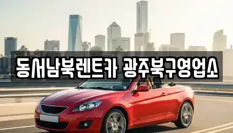 광주광역시 북구 임동 렌트카 전문 동서남북렌트카 광주북구영업소