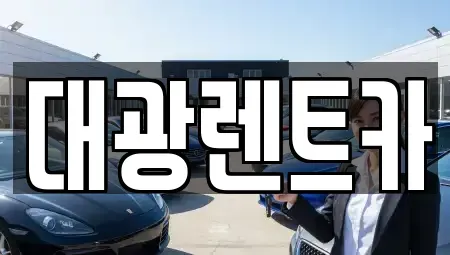 광주광역시 북구 임동 장기렌트카 전문 대광렌트카