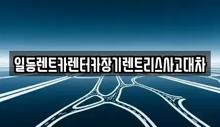 인천 중구 송학동2가 장기렌트카 전문 일등렌트카렌터카장기렌트리스사고대차