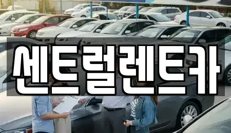 전북 익산시 신동 렌트카 전문 센트럴렌트카