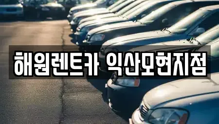 전북 익산시 신동 장기렌트카 전문 해원렌트카 익산모현지점