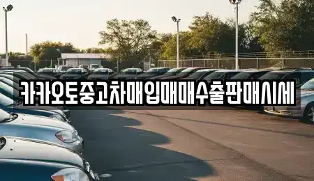 충남 논산시 등화동 중고차매입 전문 카카오토중고차매입매매수출판매시세